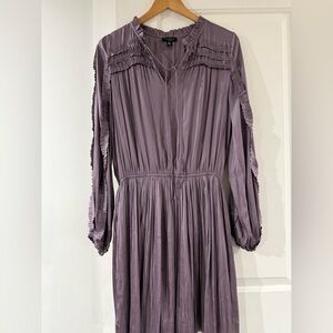 CURRENT AIR Lavender Long Sleeve Mini Dress